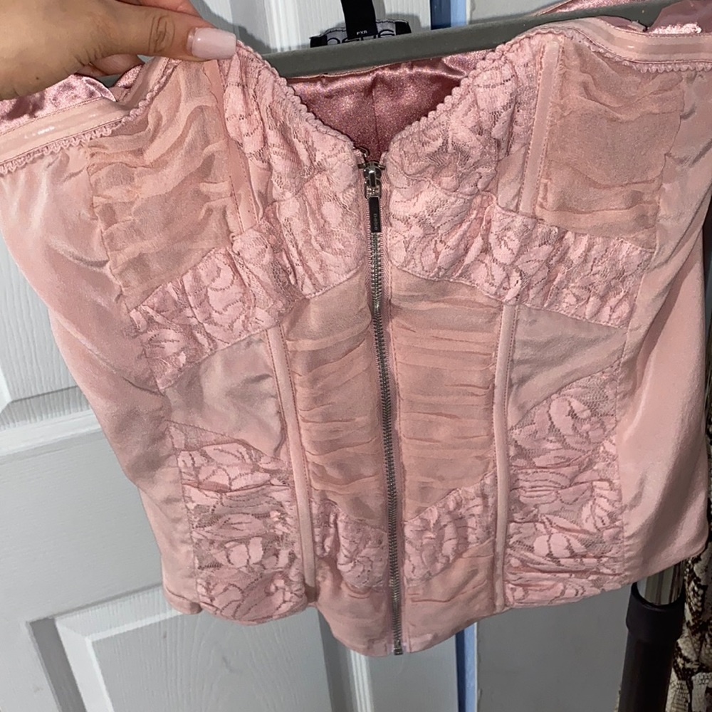 Pink corset